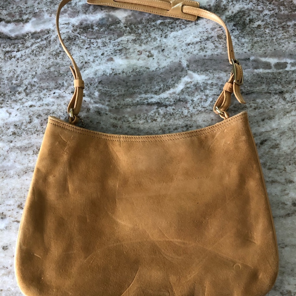 Coach suede leather purse